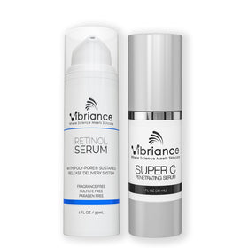 Vibriance front packaging showing both serums and clear daily benefits