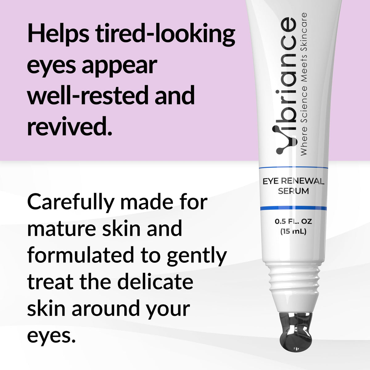 Vibriance metal tip applicator close-up delivering cooling massage benefit