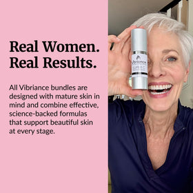 Vibriance products held in hand showing compact size and easy portability