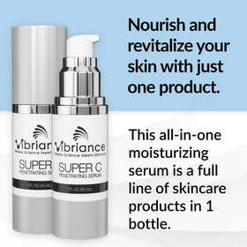 Vibriance dropper releasing serum texture demonstrating fast absorption benefit
