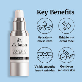 Vibriance application on face illustrating gentle layering under moisturizer