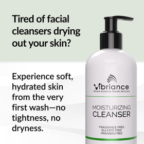 Vibriance texture close-up of oil-to-foam transition illustrating silky hydration benefit