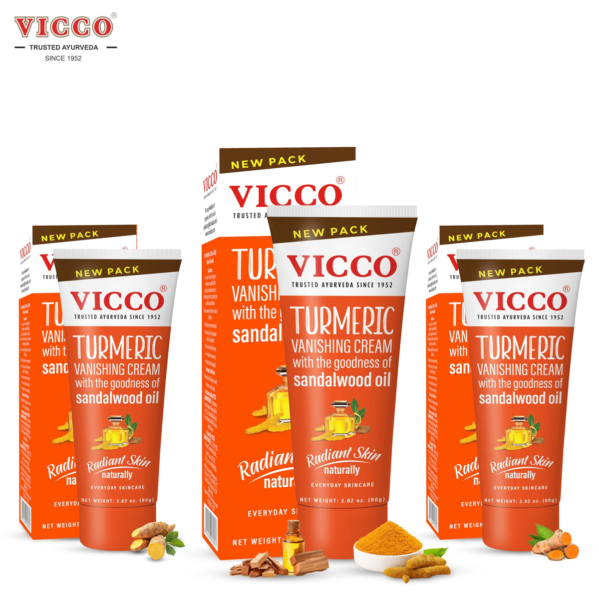 Vicco open tube showing creamy texture and quick-absorb finish for lightweight hydration