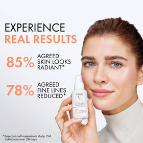 VICHY creamy texture close-up highlighting fast absorption benefit