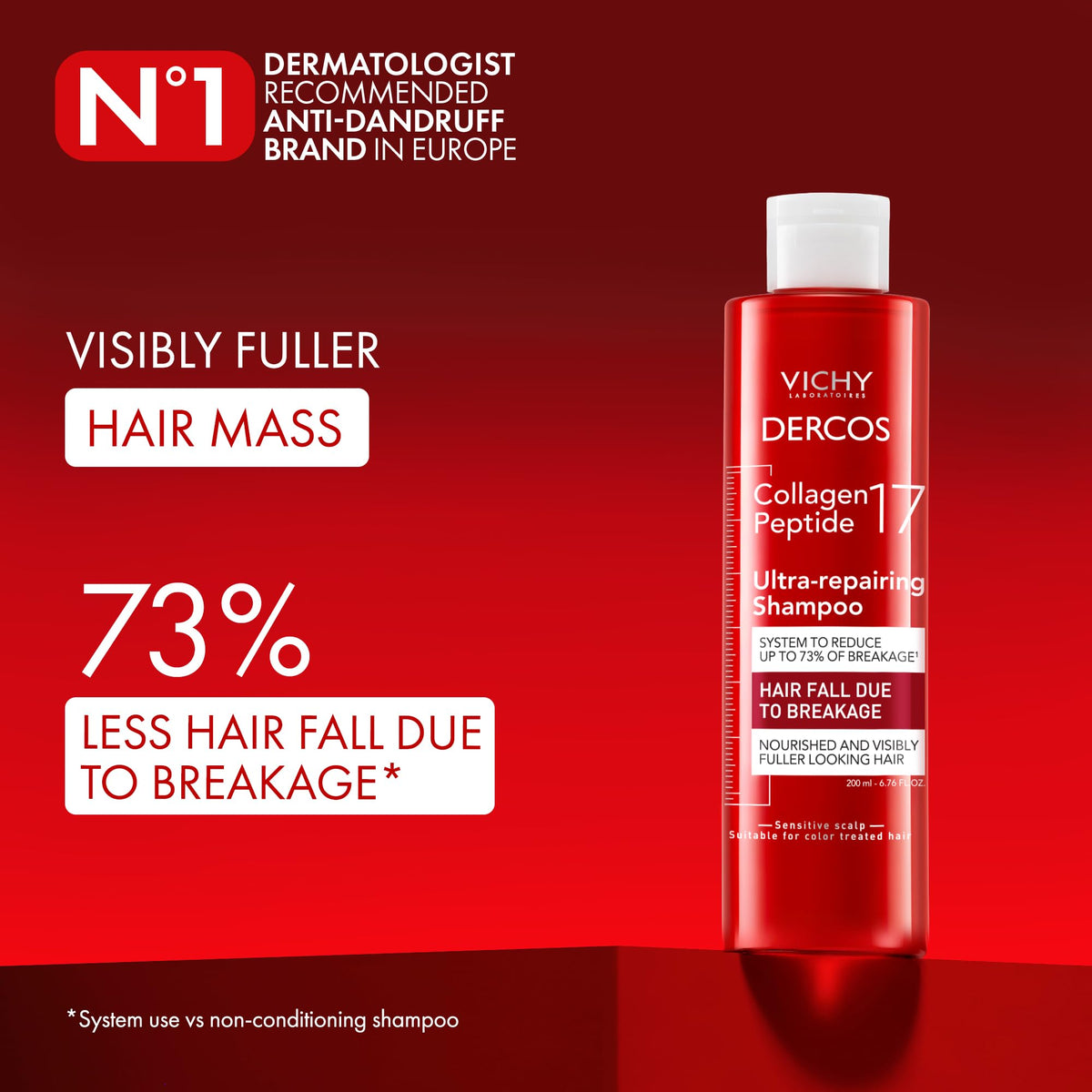 VICHY collagen peptide texture close-up demonstrating repair action