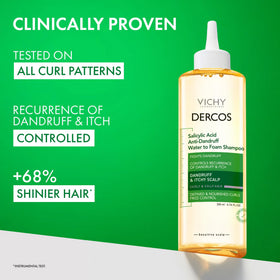 VICHY Dercos salicylic acid close-up highlighting flake removal benefit