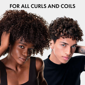 VICHY Dercos before-and-after curls showing increased definition benefit
