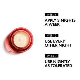 VICHY jar held in hand at night demonstrating easy application and comfort