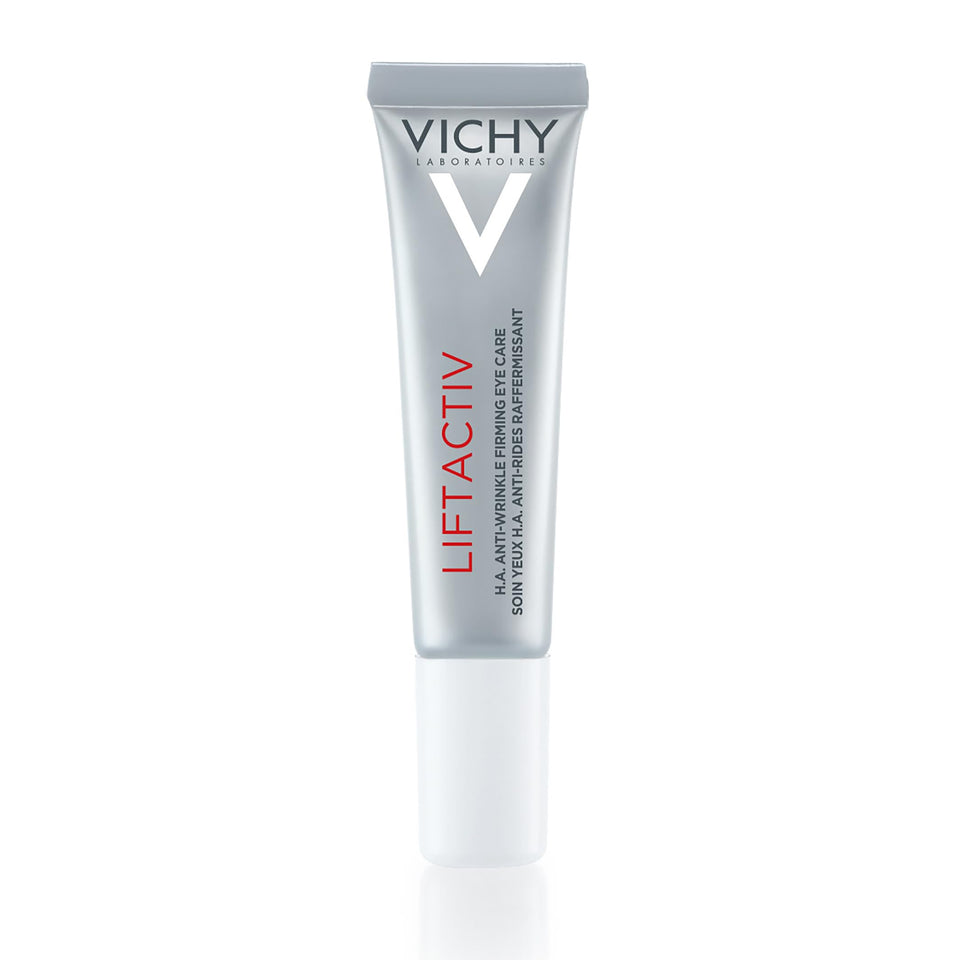 VICHY front packaging of LiftActiv Supreme eye cream shows product label and size benefit