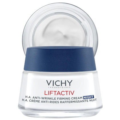 VICHY jar front view showing product labeling and benefit of firming