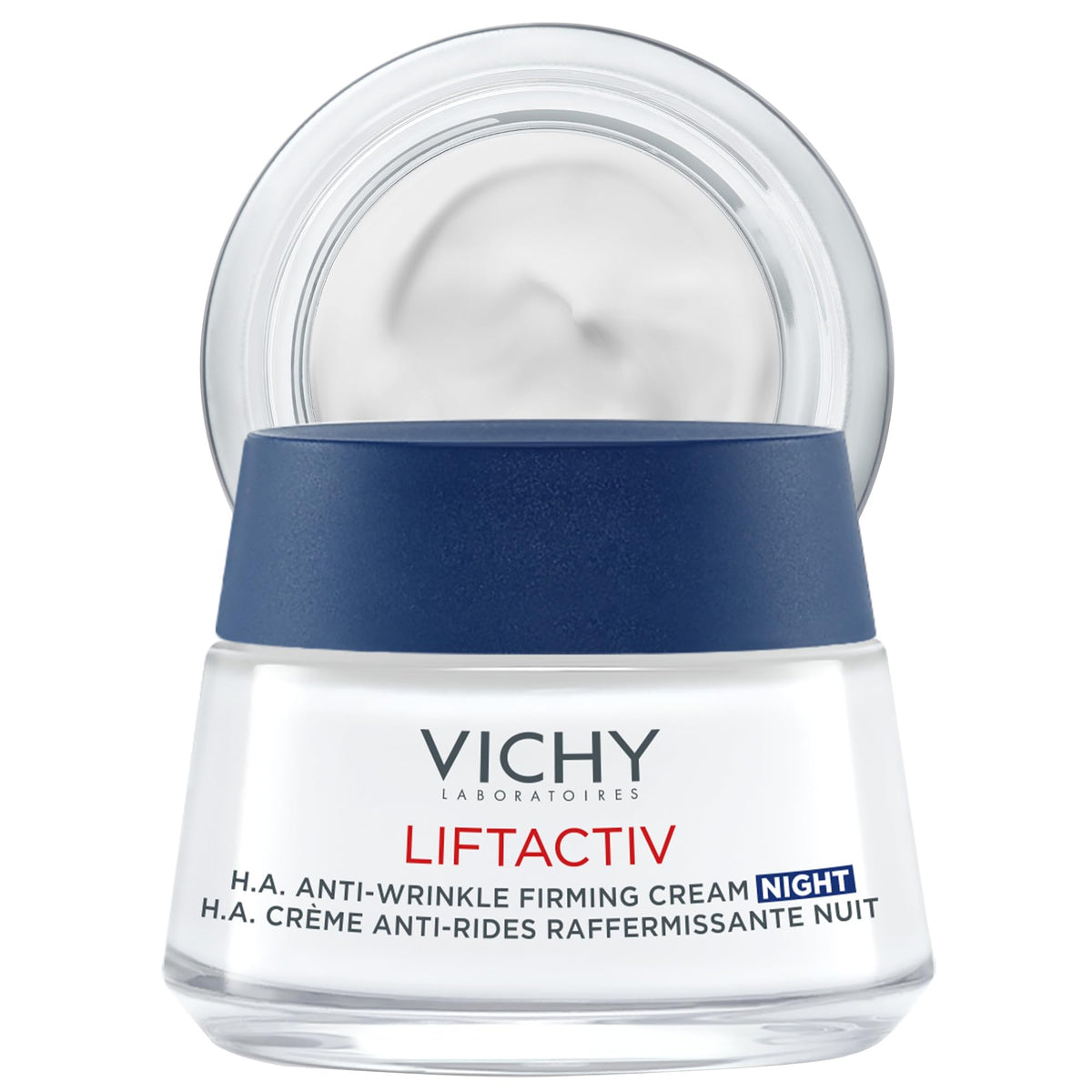 VICHY jar front view showing product and brand for clear identification and trust