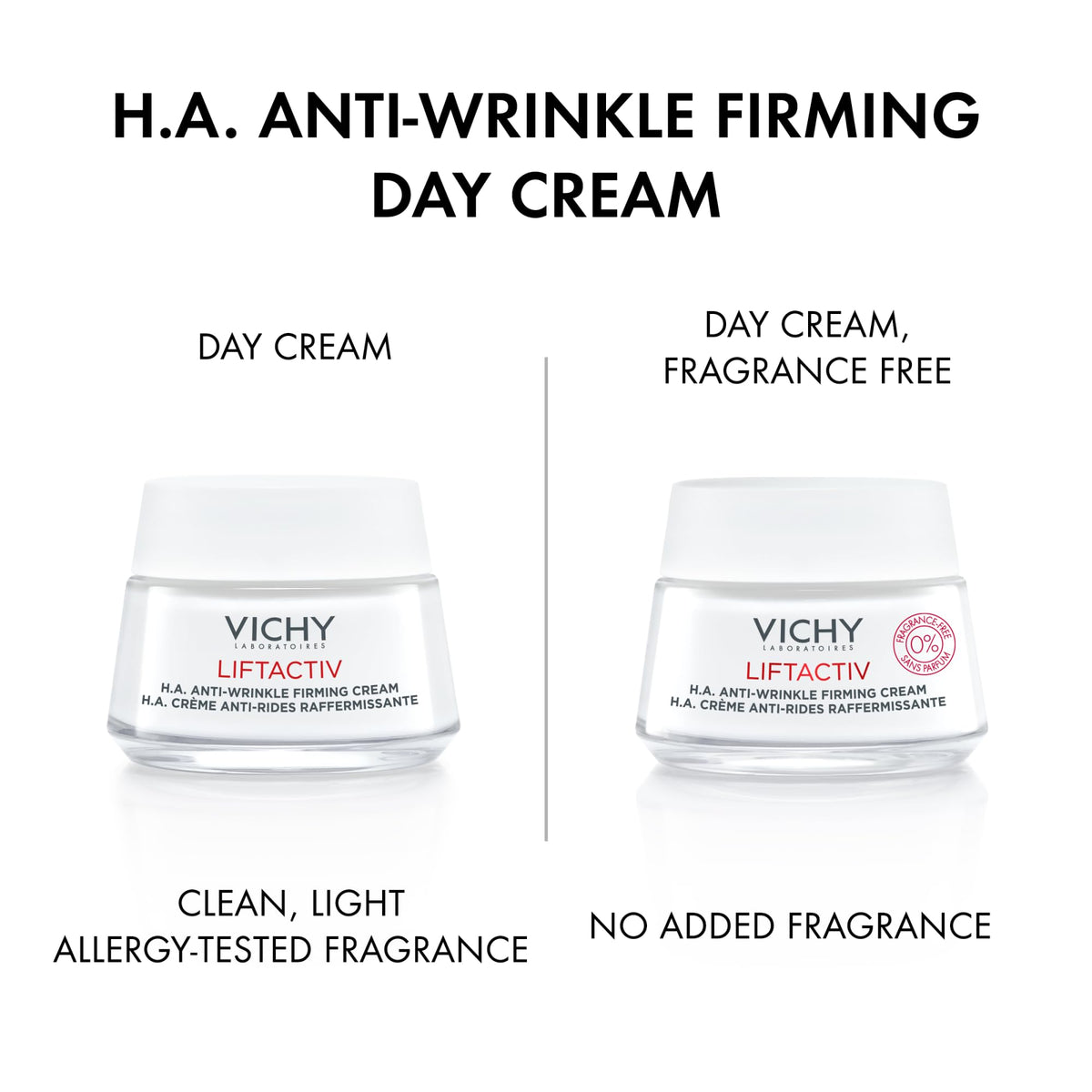 Vichy LiftActiv Supreme open jar texture highlighting lightweight cream absorption
