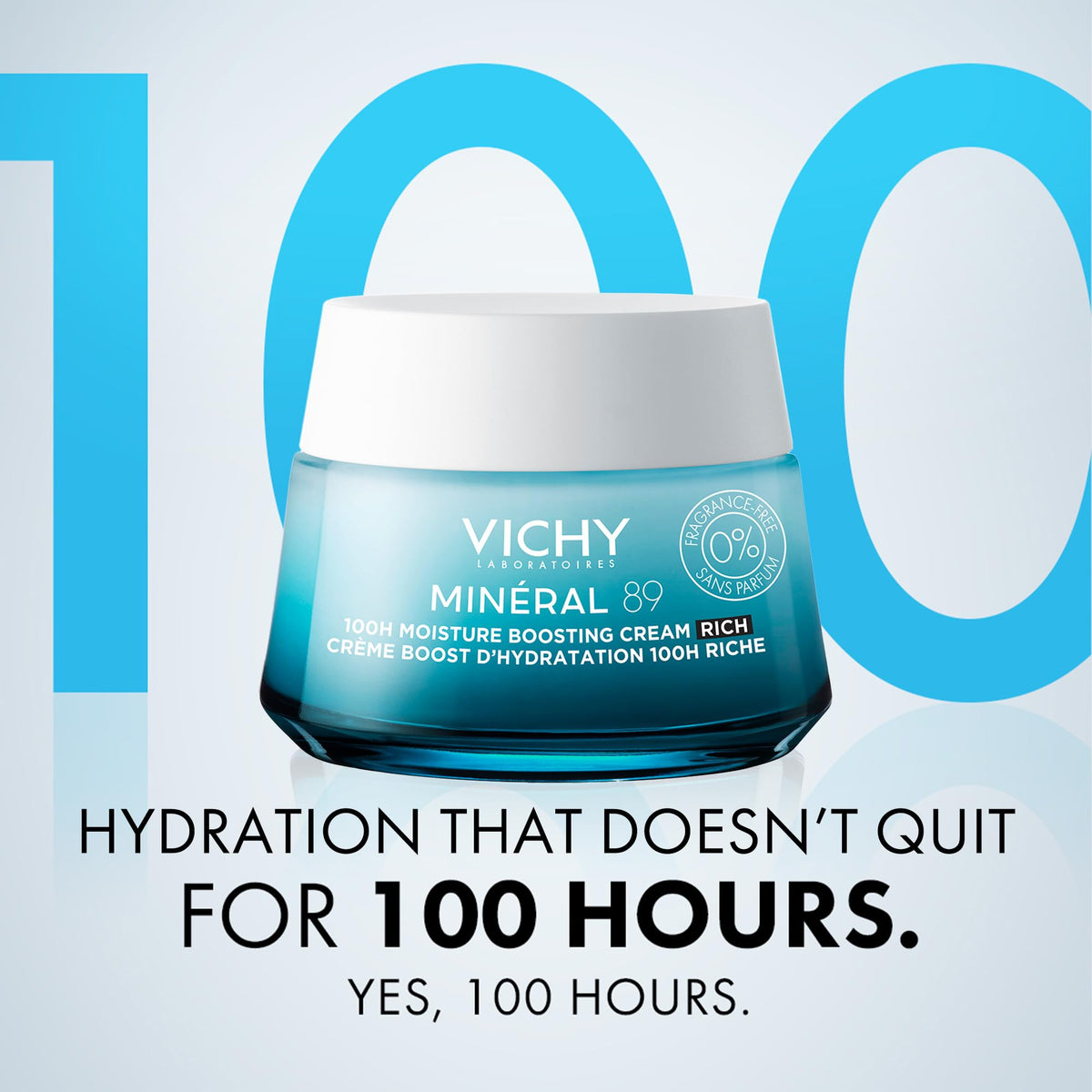 VICHY creamy texture close-up demonstrating rich hydration