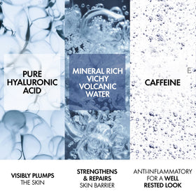 VICHY close-up of gel texture demonstrating hydrating, lightweight feel