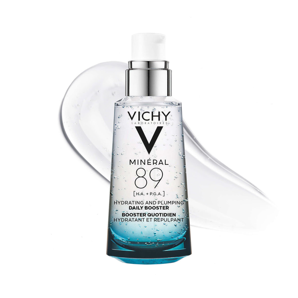 VICHY Minéral 89 front packaging showing bottle and label for quick identification and benefit