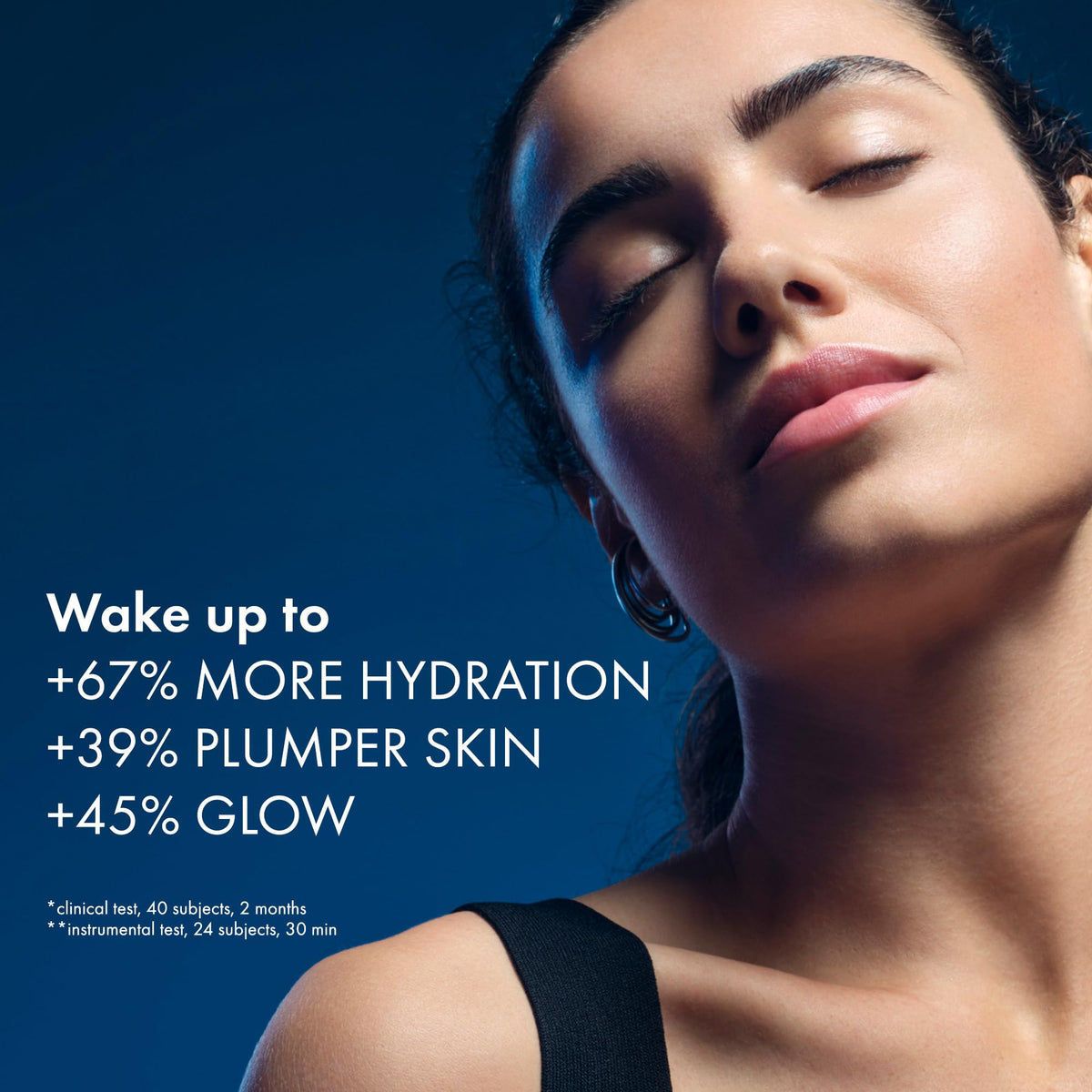 VICHY Minéral 89 ingredient panel highlighting hyaluronic acid melatonin and minerals benefits