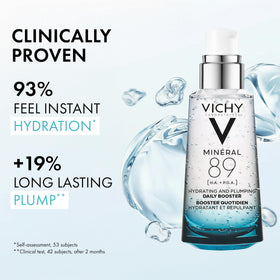 VICHY Minéral 89 pump and cap detail highlighting hygienic dispenser and ease of use