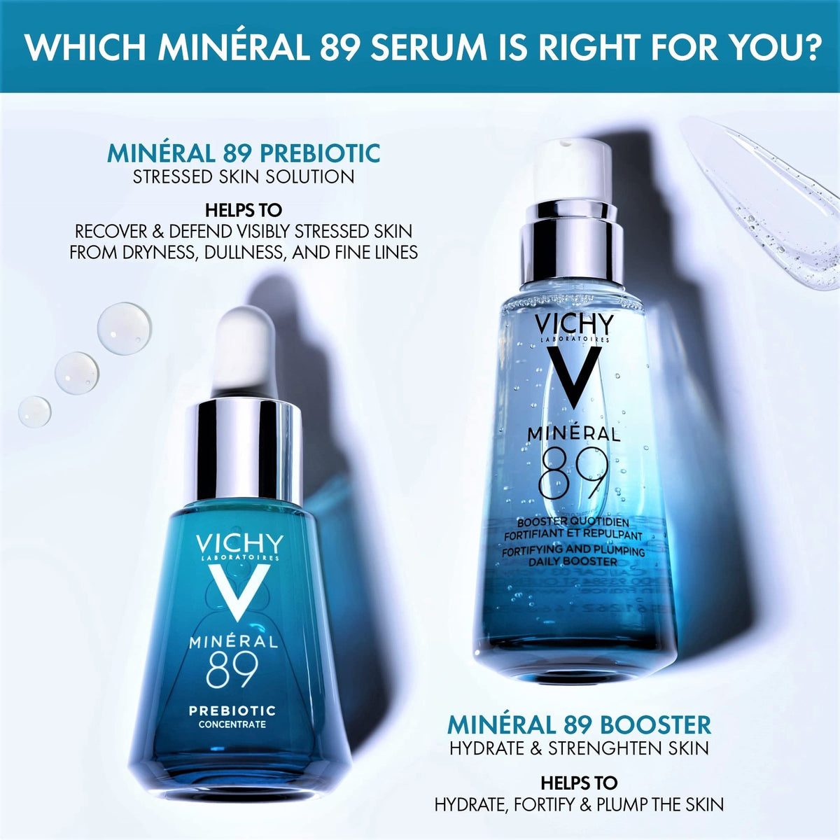 Vichy serum layered under moisturizer demonstrating compatible routine benefit