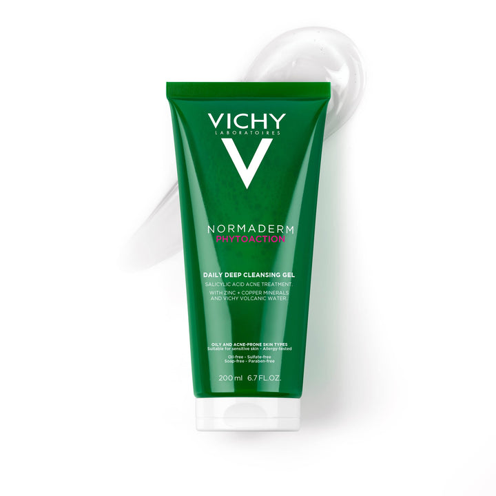 VICHY Normaderm front packaging showing cleanser and benefit of clearer skin