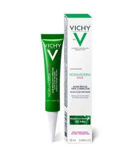 Vichy on a bathroom shelf in lifestyle setting, supporting daily routine