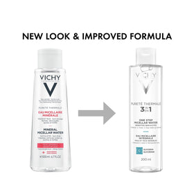 Vichy micellar water texture close-up revealing light hydrating finish