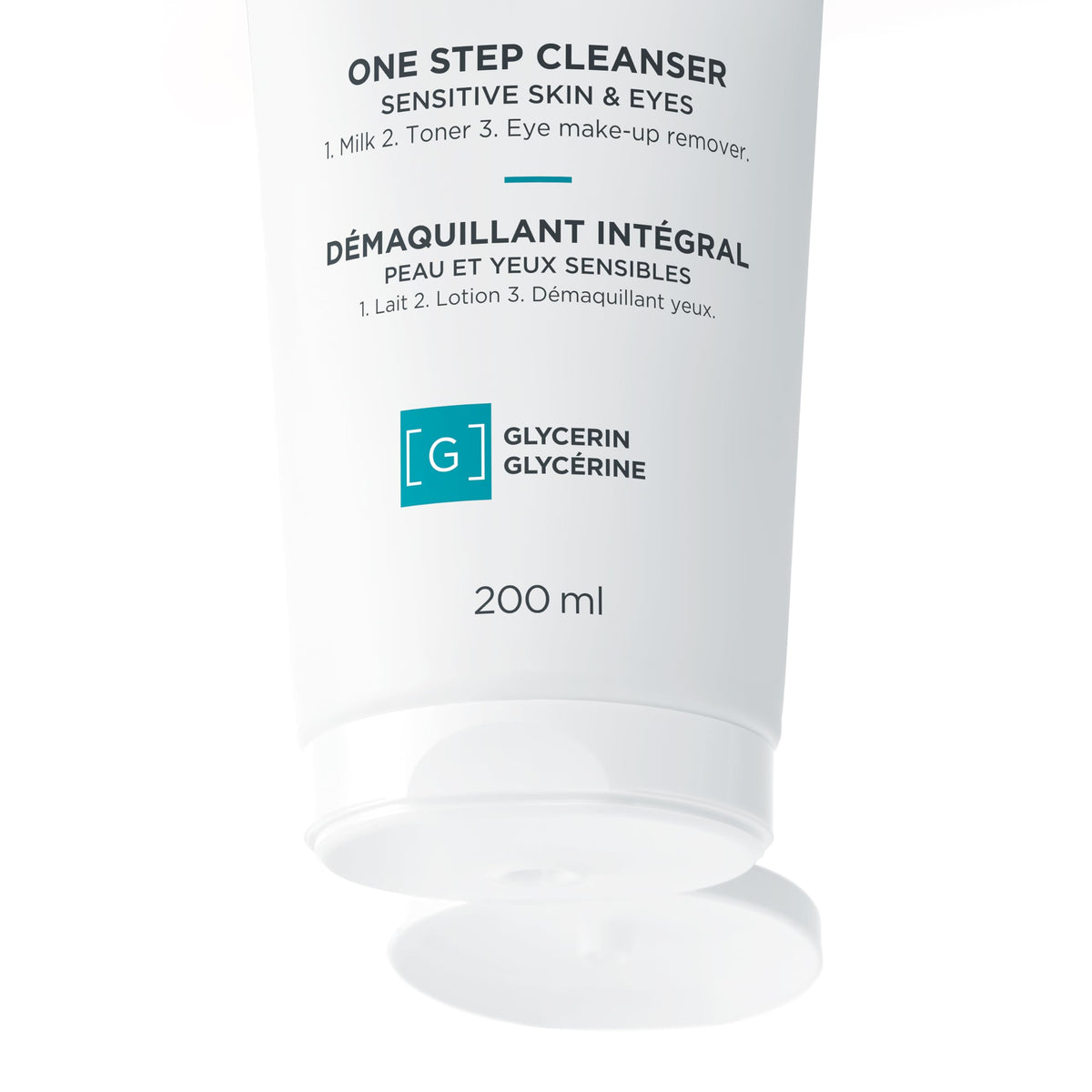 VICHY pouring cleanser from bottle to show easy dispense and practical use