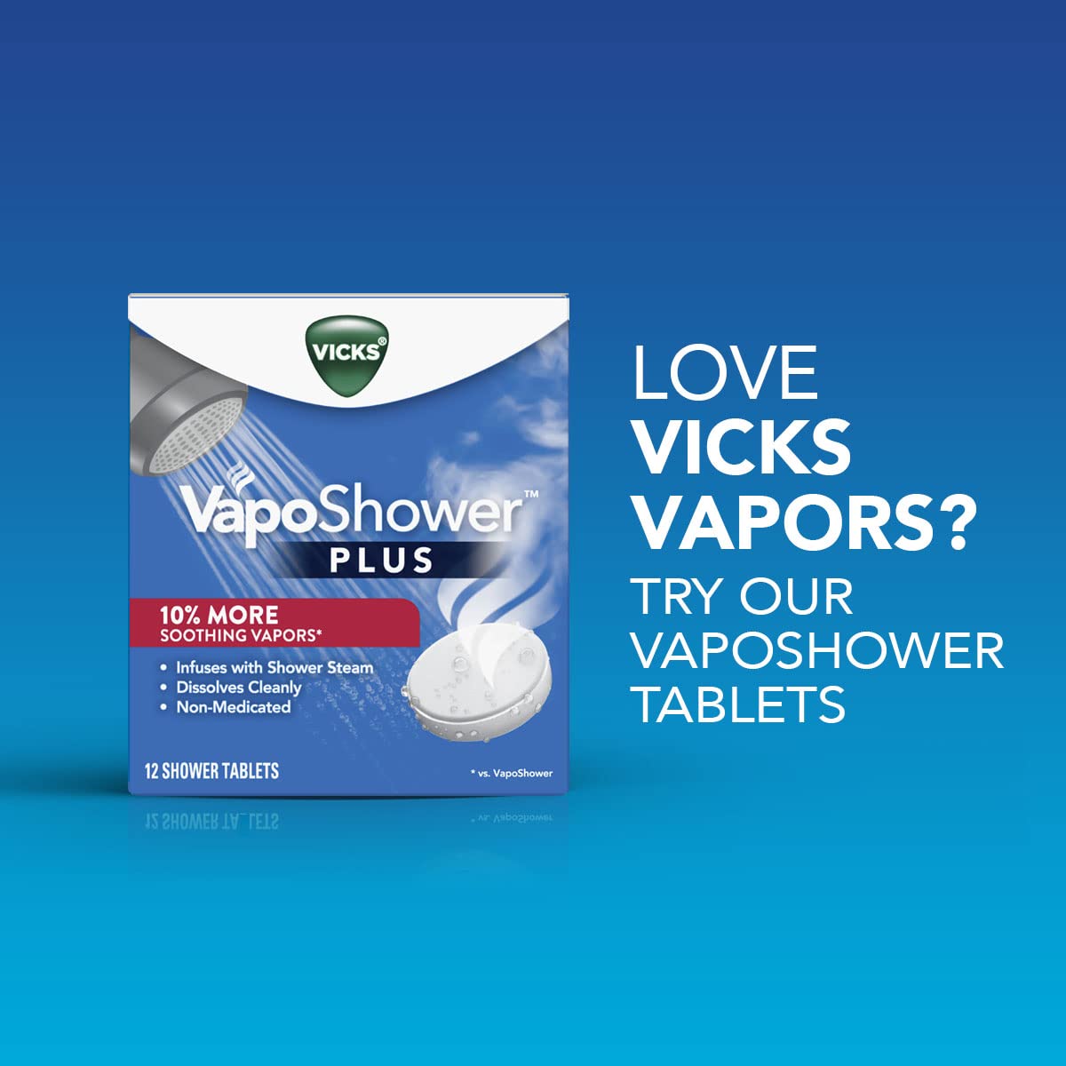 Vicks VapoBath label closeup showing ingredients for informed use benefit