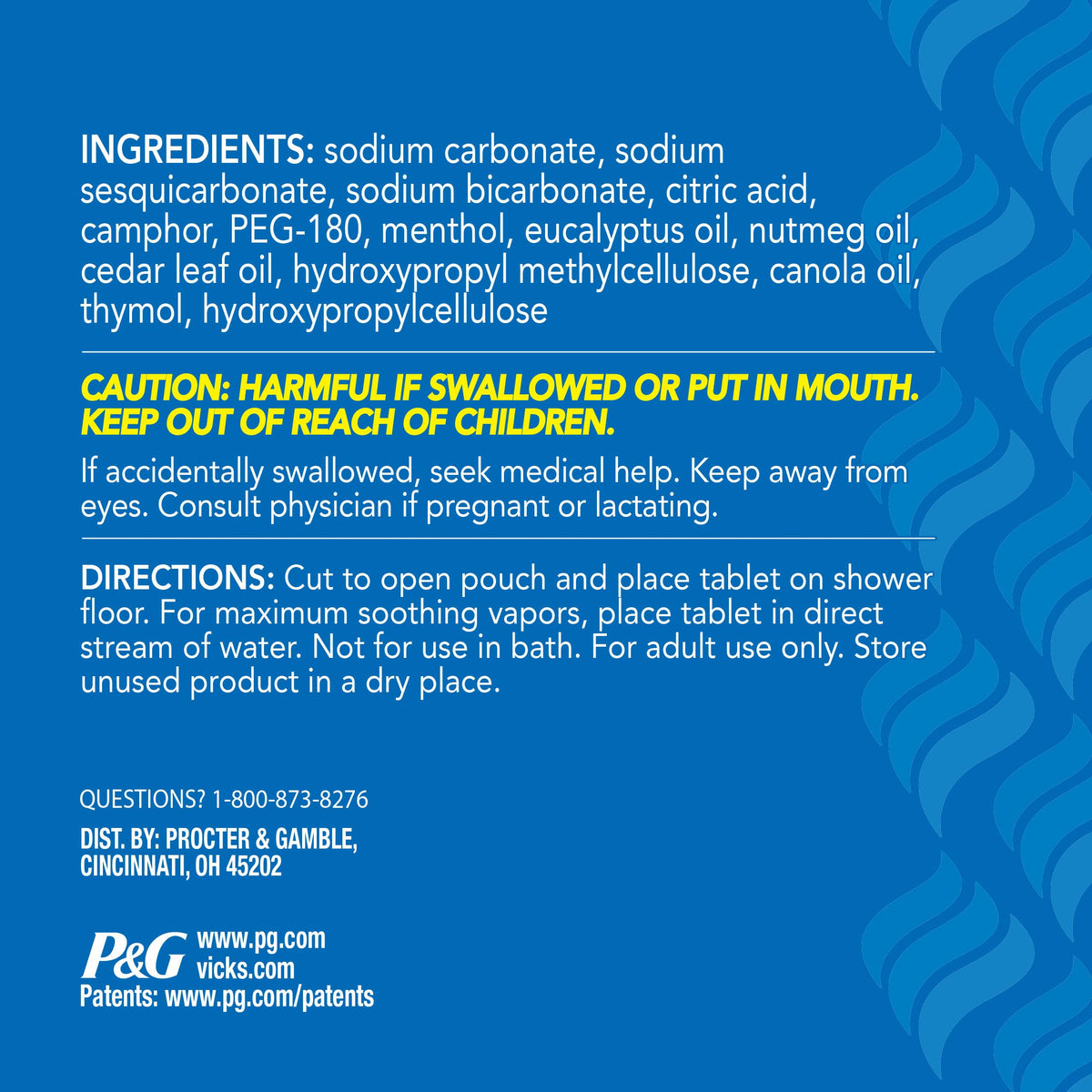Vicks VapoShower PLUS in a morning shower to boost wakeful, invigorating scent
