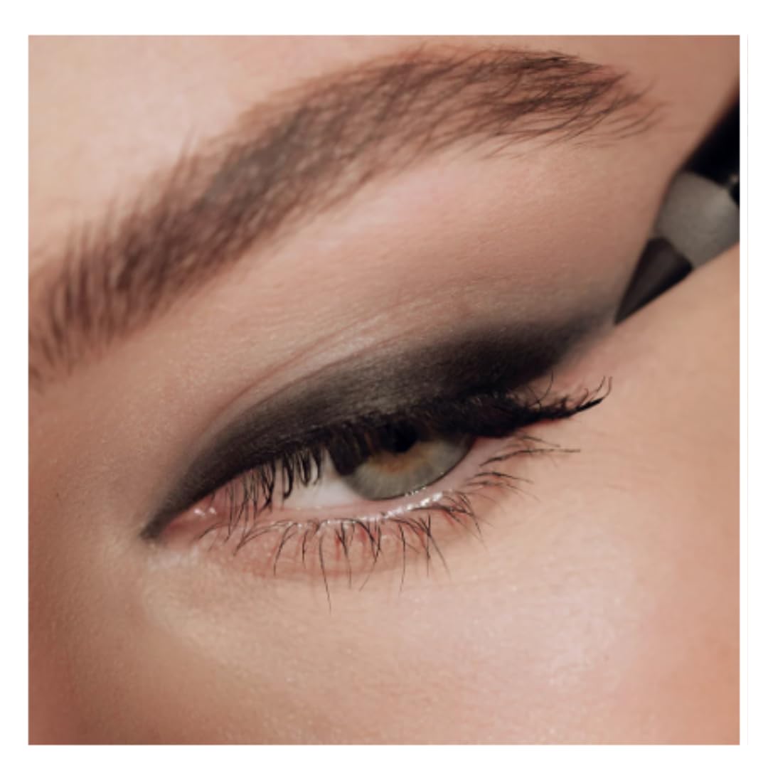 Victoria Beckham Satin Kajal in use winged liner on model offering precise, longwear definition