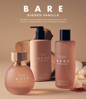 Victoria's Secret lotion next to towel in bathroom styling suggesting daily ritual