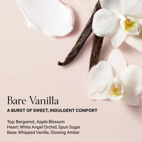 Victoria's Secret creamy lotion texture close-up illustrating silky, fast-absorbing formula