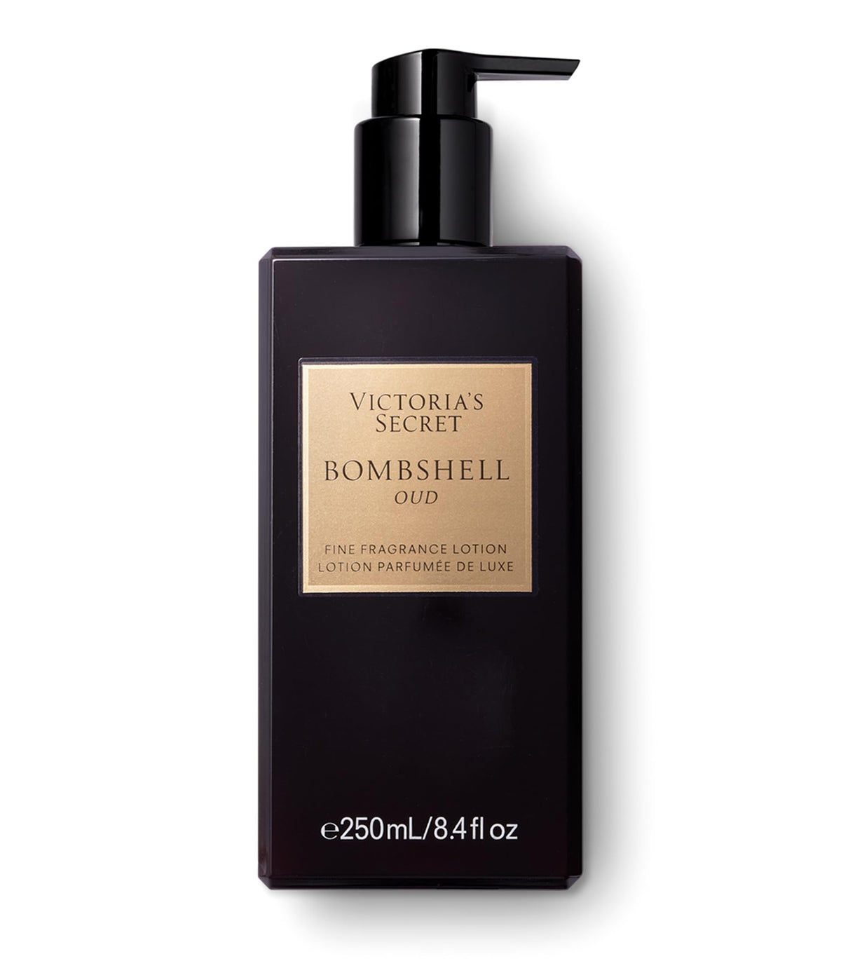 Victoria's Secret Bombshell Oud lotion texture close-up showing creamy absorbent finish