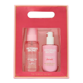 Victoria's Secret body mist being sprayed to demonstrate quick fragrance refresh anytime