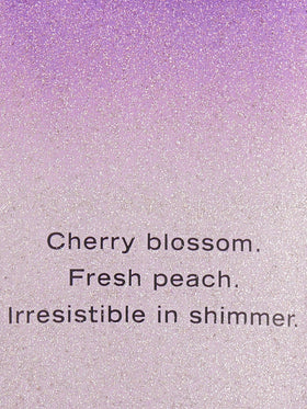 Victoria's Secret Love Spell lotion texture close-up showing shimmer and creamy hydration