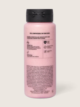 Victoria's Secret Pink Coco Scrub Wash pump top and ingredient label clarity benefit
