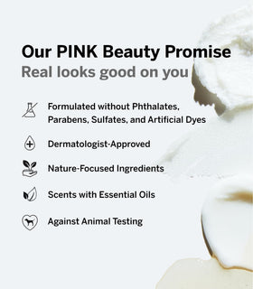 Victoria's Secret Pink Fresh & Clean in bathroom setting, refreshing daily routine benefit