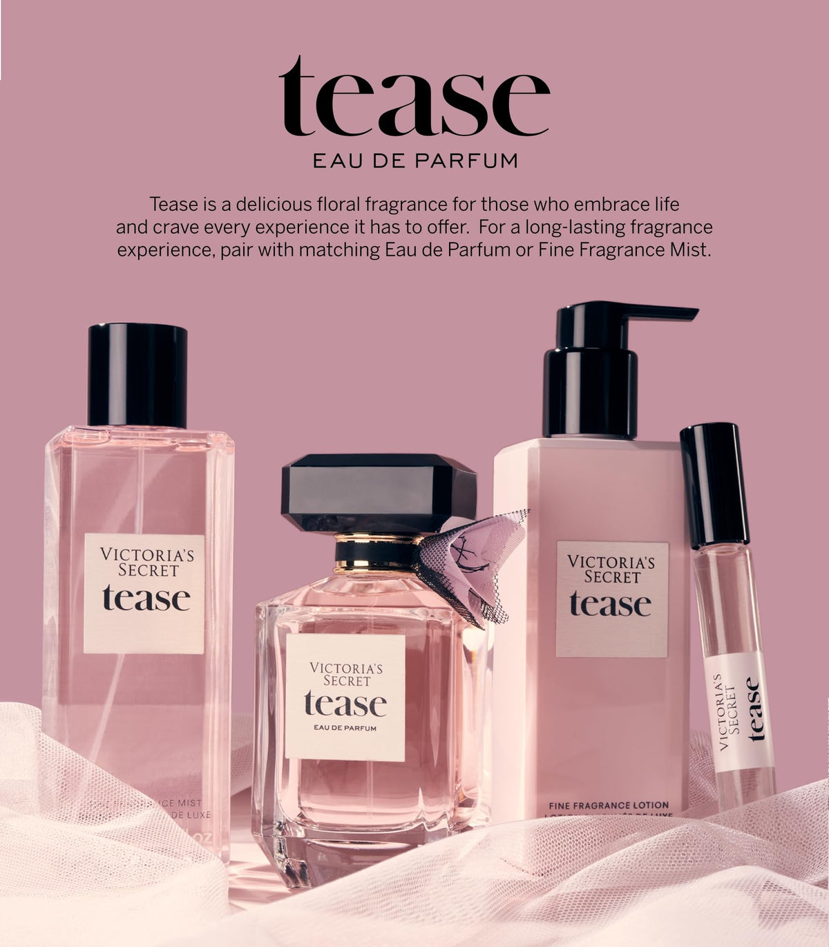 Victoria's Secret lotion in use on wrist for layered fragrance benefit