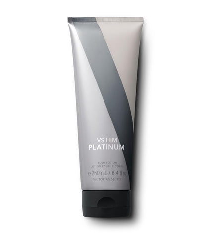 Victoria's Secret VS Him Platinum front bottle showing label and volume benefits