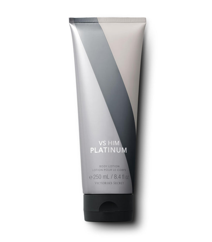 Victoria's Secret VS Him Platinum front bottle showing label and volume benefits