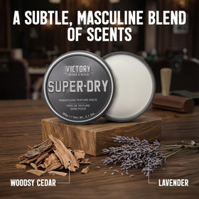 Victory Barber & Brand application in hands ready to apply for controllable styling