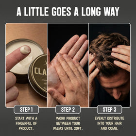 Victory Barber & Brand combed style showing definition and control without shine