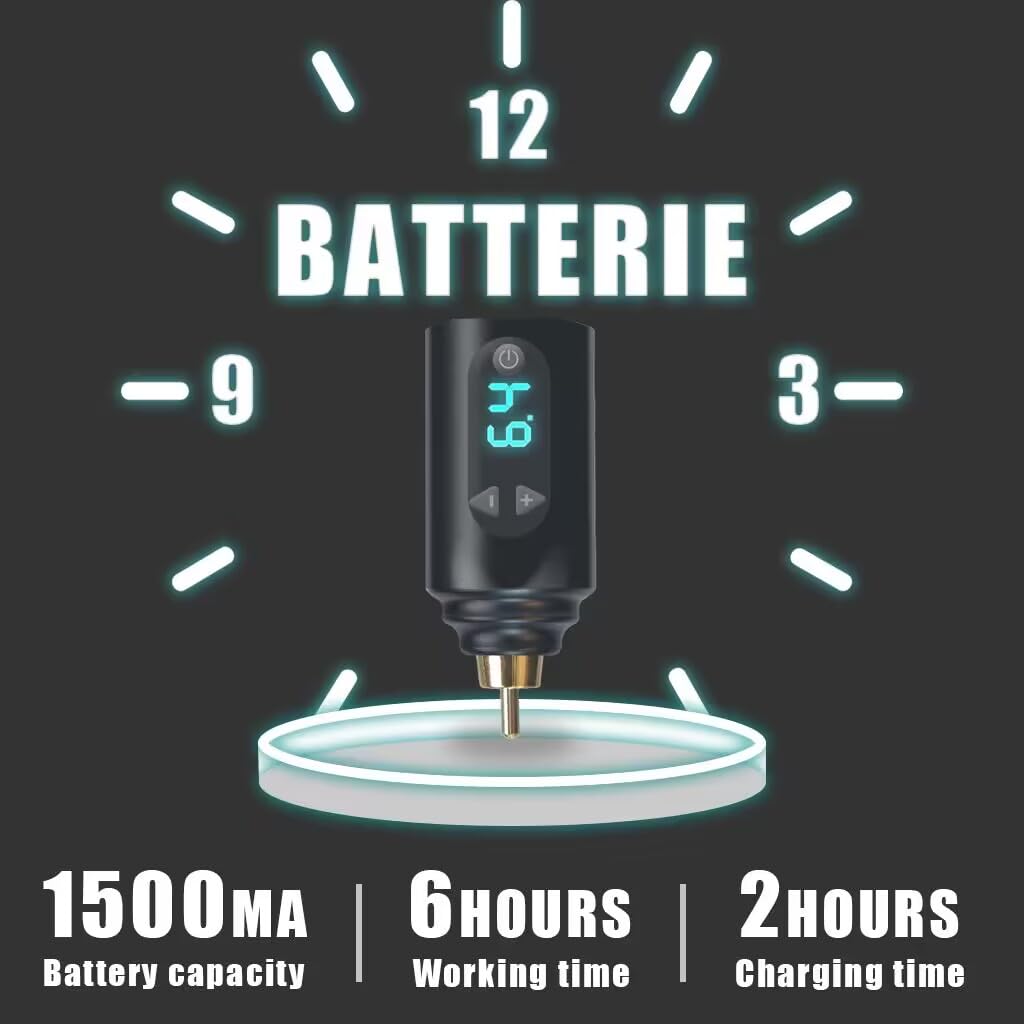 Vidattx POSEIDON batteries with Type-C cable showing long runtime convenience
