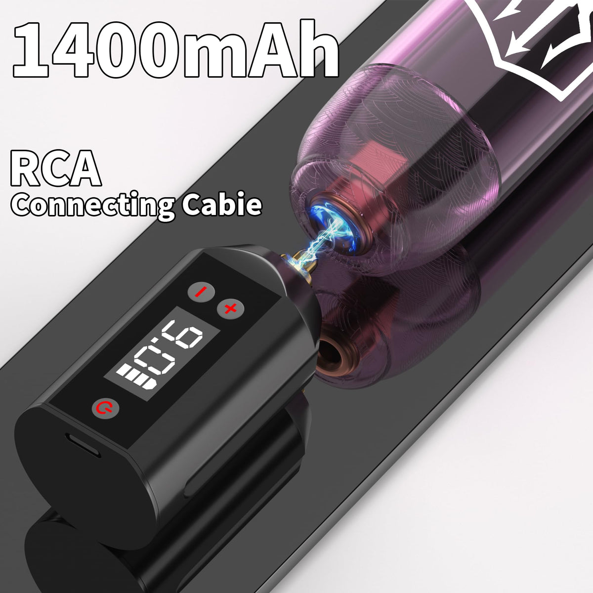 Vidattx POSEIDON dual batteries with Type-C cable for extended sessions