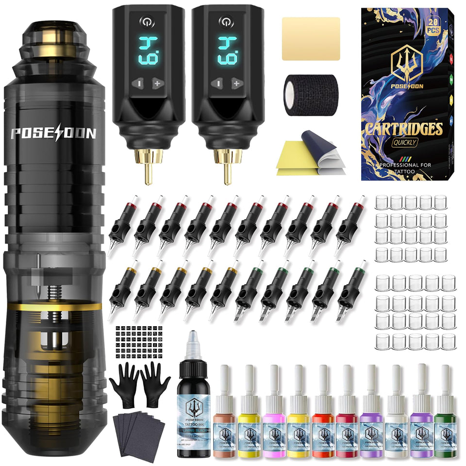Vidattx POSEIDON full kit layout showing organized components and quick start benefit
