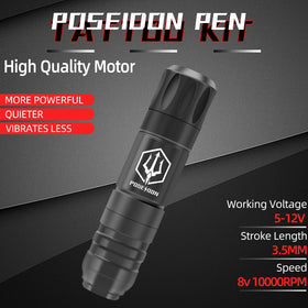 Vidattx POSEIDON pen close-up highlighting ergonomic aluminum body