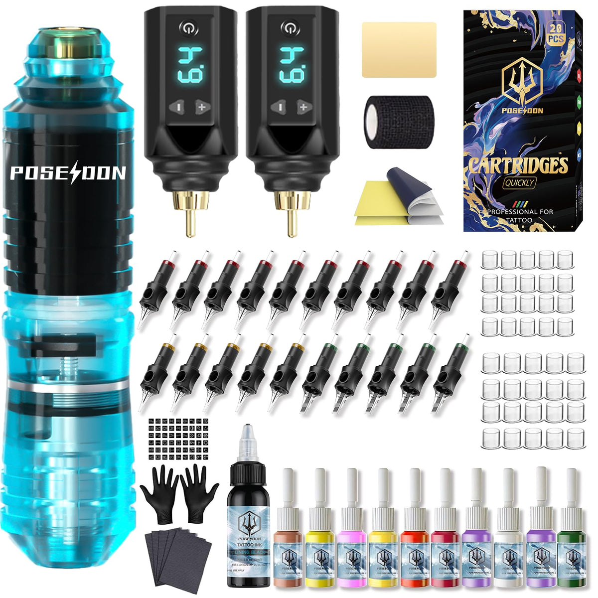 Vidattx POSEIDON pen front view showing ergonomic design and portable benefit