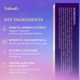 Applying VieBeauti serum along brows for fuller natural-looking results