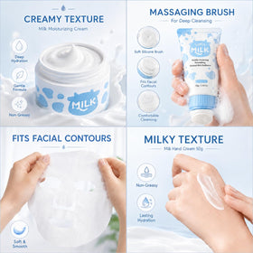 Vienflona cream texture close-up showing smooth hydration for sensitive skin