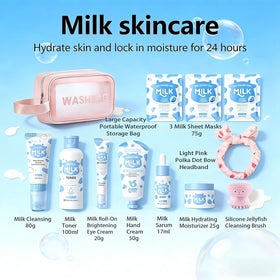 Vienflona three milk face mask packs displayed for weekly pampering