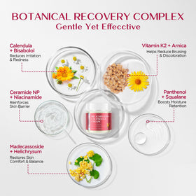 Applying Vigority cream to hand for instant hydration and barrier support